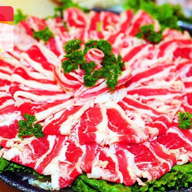 Thịt bò ba chỉ hàng ngon, loại 1