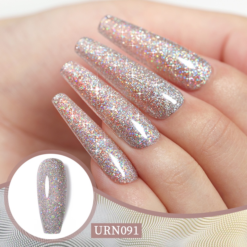 Lọ gel uv UR SUGAR kim tuyến 7.5ml trang trí móng tay