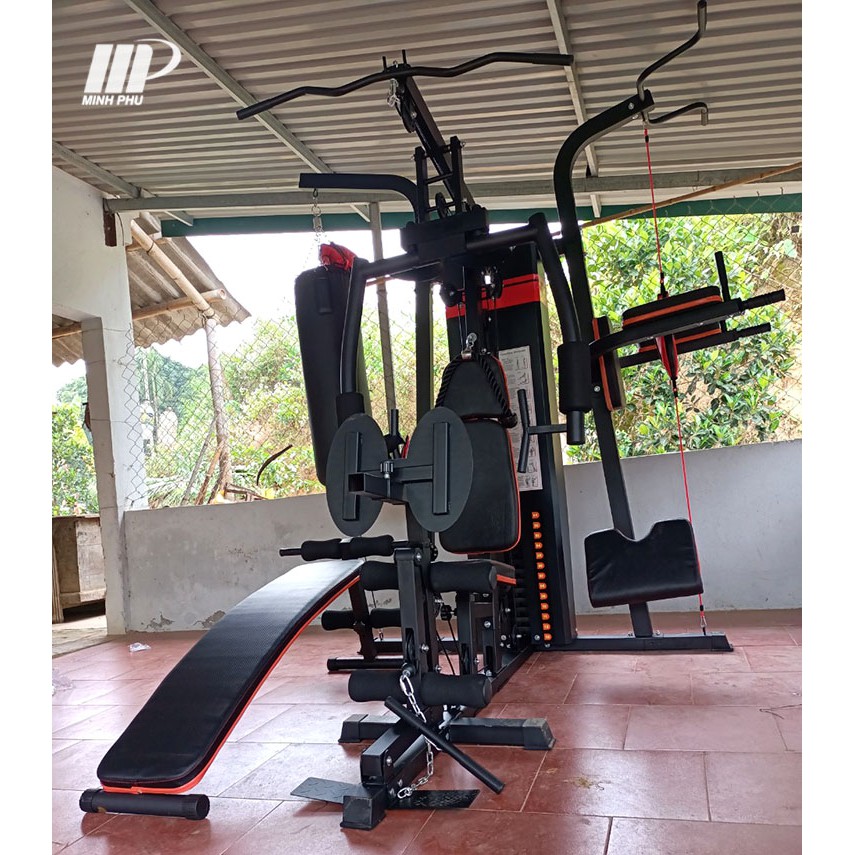 Giàn tạ đa năng JL-806 🔥 Máy tập GYM trên 30 bài tập + 3 người có thể tập cùng lúc | TẶNG KÈM GĂNG ĐẤM BOX