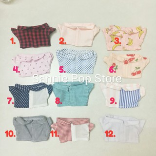 áo sơmi nhiều mẫu cho doll 20cm