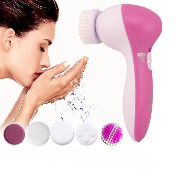 Máy Rửa Mặt, Máy Massage Mặt 5 In 1 Beauty Care Massager đa dạng tiện dụng nhiều chức năng