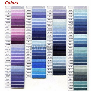 Stitch Colors Cross 447 Thread Pattern Embroidery Kits