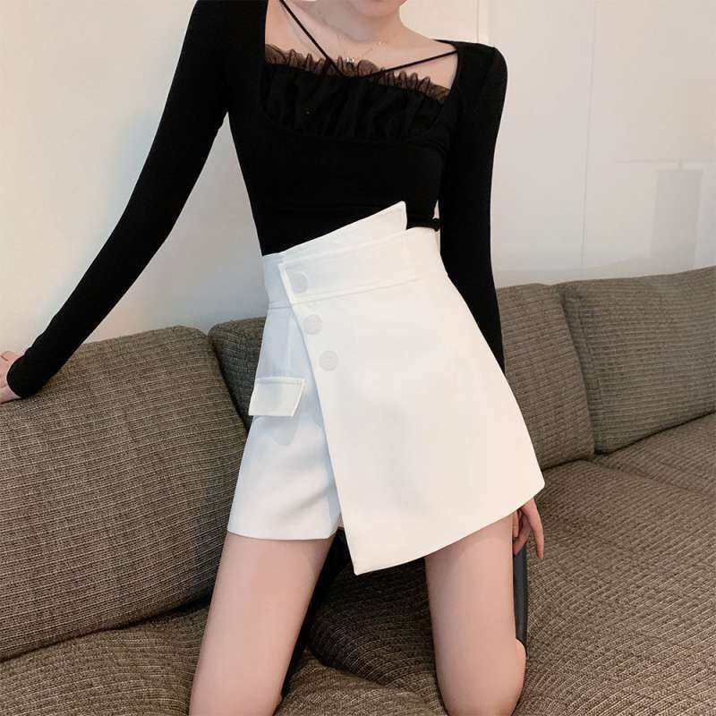 CHÂN VÁY CHÉO TÀ PHỐI NÚT XINH LT5 | BigBuy360 - bigbuy360.vn