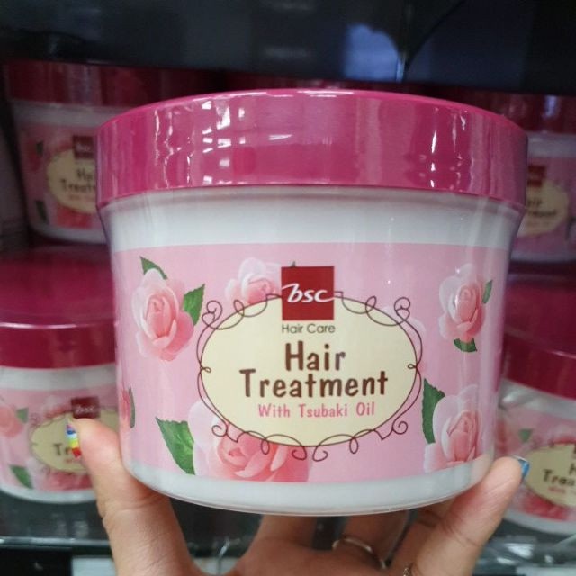 Kem ủ tóc cao cấp BSC Glossy Hair Treatment Wax Dưỡng tóc bóng mượt dành cho tóc rất khô và hư tổn 450ml - Thái Lan