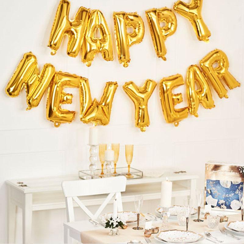 [SIÊU RẺ❤️] – Bóng chữ Happy New Year - Trang trí năm mới