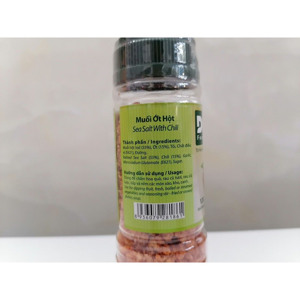 [120g] Muối ớt hột [VN] DH FOODS Sea Salt with Chili (dhf-hk)