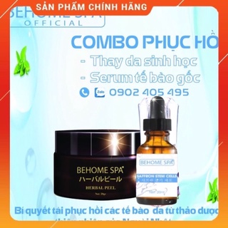 COMBO PHỤC HỒI: PEEL DA SINH HOC, SERUM TẾ BÀO GỐC BEHOME SPA TỪ NHẬT BẢN. BÍ QUYẾT PHỤC HỒI LÀN DA TRẮNG KHỎE TỰ NHIÊN