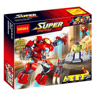 Bộ lego lắp ghép ninjago siêu robot chiến đấu iron man. gồm 248 chi tiết. lego ninjago lắp ráp đồ chơi cho bé.