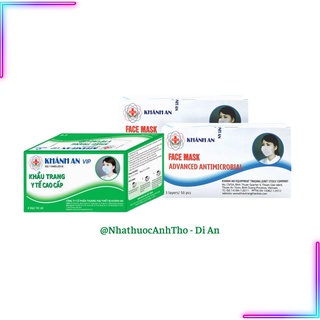Khẩu trang y tế 4 lớp kháng khuẩn Khánh An hộp 50 cái
