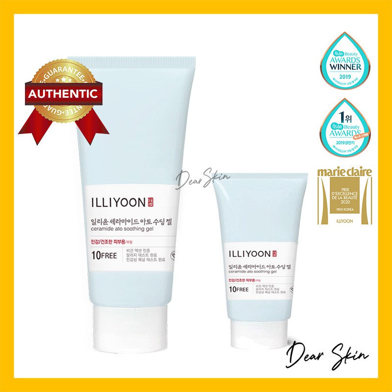 [Chính Hãng] Gel Dưỡng Ẩm ILLIYOON Ceramide Ato Soothing Gel 2 Size 175ml - 30ml