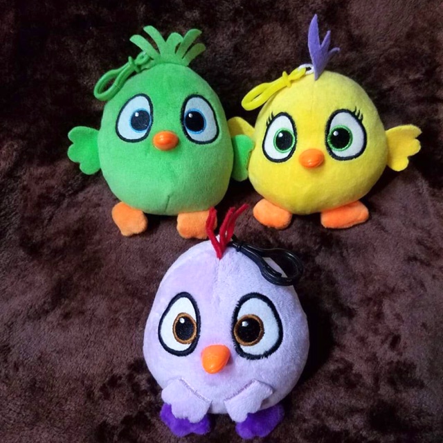 Móc khoá gấu bông Angry Birds con chim con gà