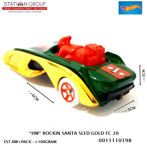 Hot Wheels Mô Hình Xe Đồ Chơi Rockin Santa Sled Fc 20 - Diecast