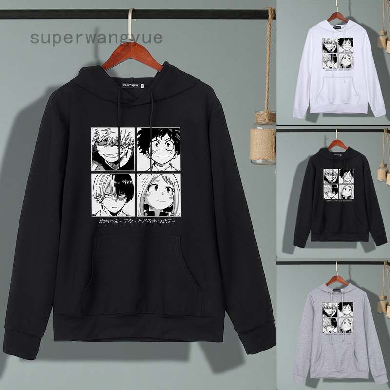 Áo hoodie in họa tiết nhân vật hoạt hình 3D My Hero Academia 9