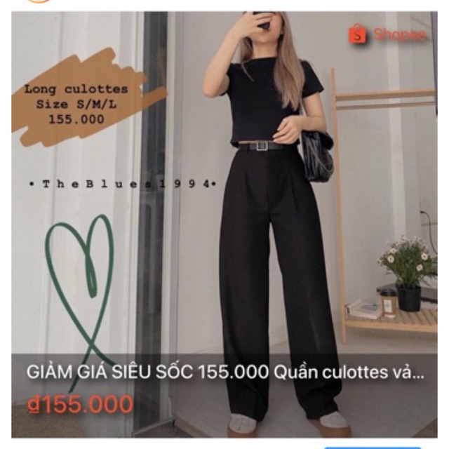 Quần Culottes Vải Tây Suông Siêu Hack Chân Sale | BigBuy360 - bigbuy360.vn