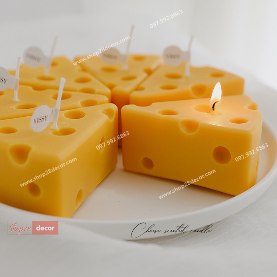 Nến thơm phô mai, trang trí, phụ kiện chụp ảnh - Shop28Decor.com