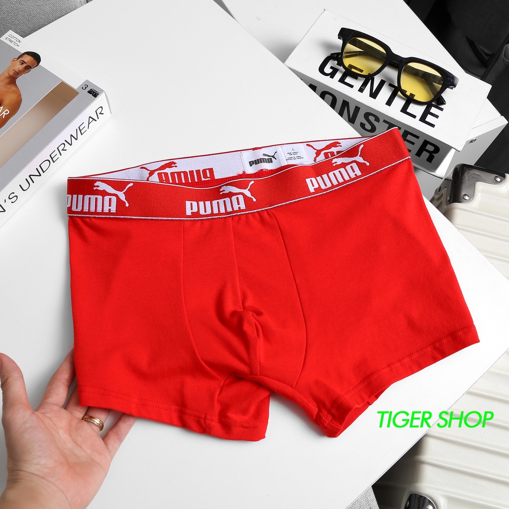 Quần Lót Nam Sịp Boxer PM Chất Vải Cotton 100% Nhẹ Thoáng Mát Co Giãn Thoải Mái PM01