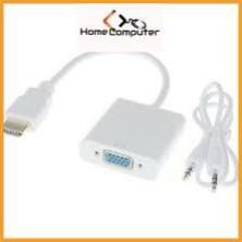 Cáp chuyển đổi HDMI ra VGA-AV. hdmi to vga có âm thanh hàng chất lượng.bảo hành 6 tháng - Home Computer