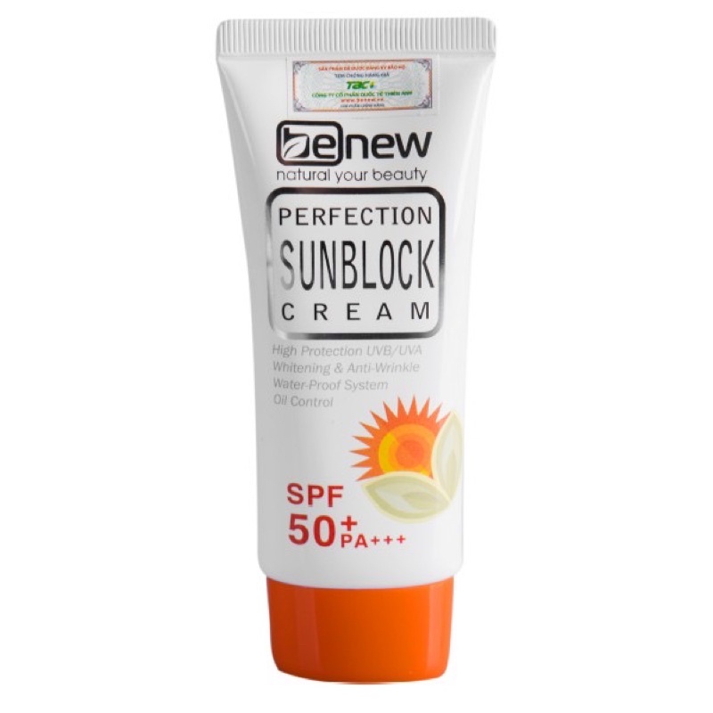 Combo 2 Tuýp Kem Chống Nắng Nâng Tone Da Benew Sunblock SPF50+