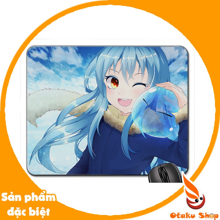 Mouse pad,Bàn di chuột,Lót chuột cao su 20x24cm hình Anime Tensei Shitara Slime Datta Ken-Chuyển Sinh Thành Slime