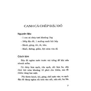 Các Món Canh Cá