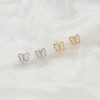Khuyên tai bấm nhỏ kiểu dáng dễ thương Modleaf One touch nabi earrings Hàn Quốc
