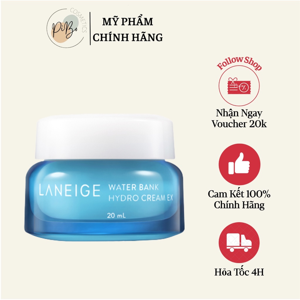 Kem Dưỡng Ẩm Laneige Water Bank Hydro Cream - Mini 20ml