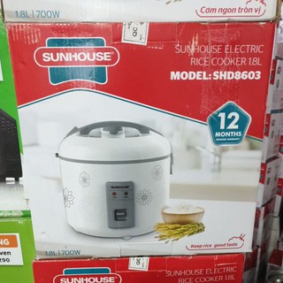 Nồi cơm điện SUNHOUSE SHD8603 1.8L
