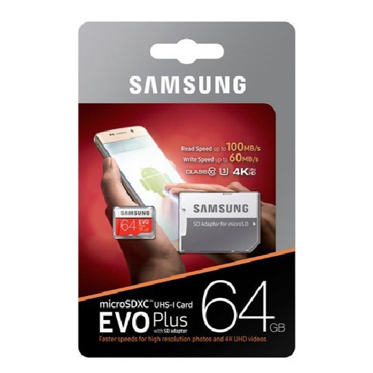 SAMSUNG Thẻ Nhớ Micro SD 256G 128GB 64GB Class10 U3 SDXC Grade EVO