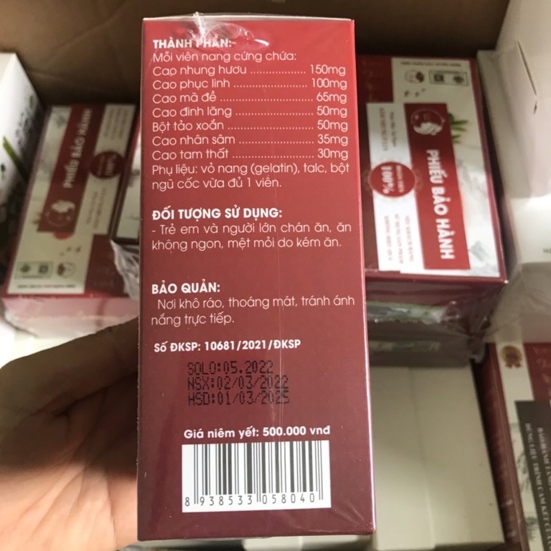 NHUNG SÂM PLUS ĂN NGON NGỦ NGON 60 viên