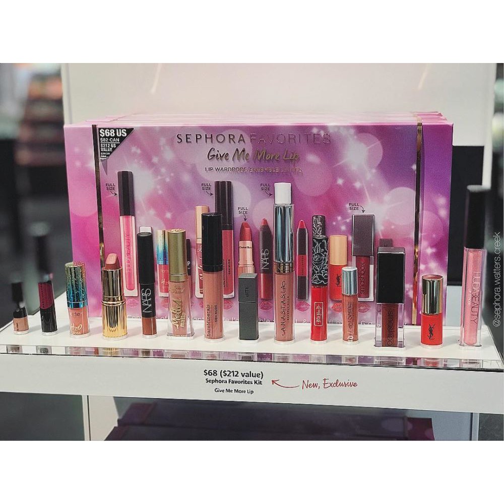 Tách set son Give Me More Lips của Sephora 2018