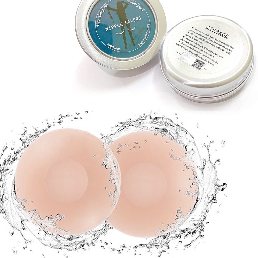 Miếng dán ngực Silicone SUSANNY Ultra Thin siêu dính, hộp 4 đôi, che tên sản phẩm