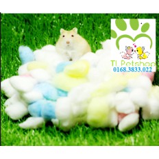 bông gòn lót ổ hamster đẻ TLPETSHOP chuyên chó mèo, hamster, sóc, thỏ , bọ