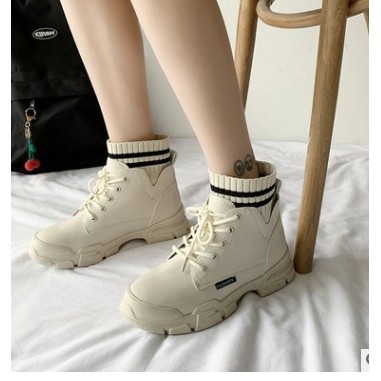 Boot nữ ❤️FREESHIP❤️ Bốt Len Chun Cổ Thấp Hàng Quảng Châu Hot Trend | BigBuy360 - bigbuy360.vn