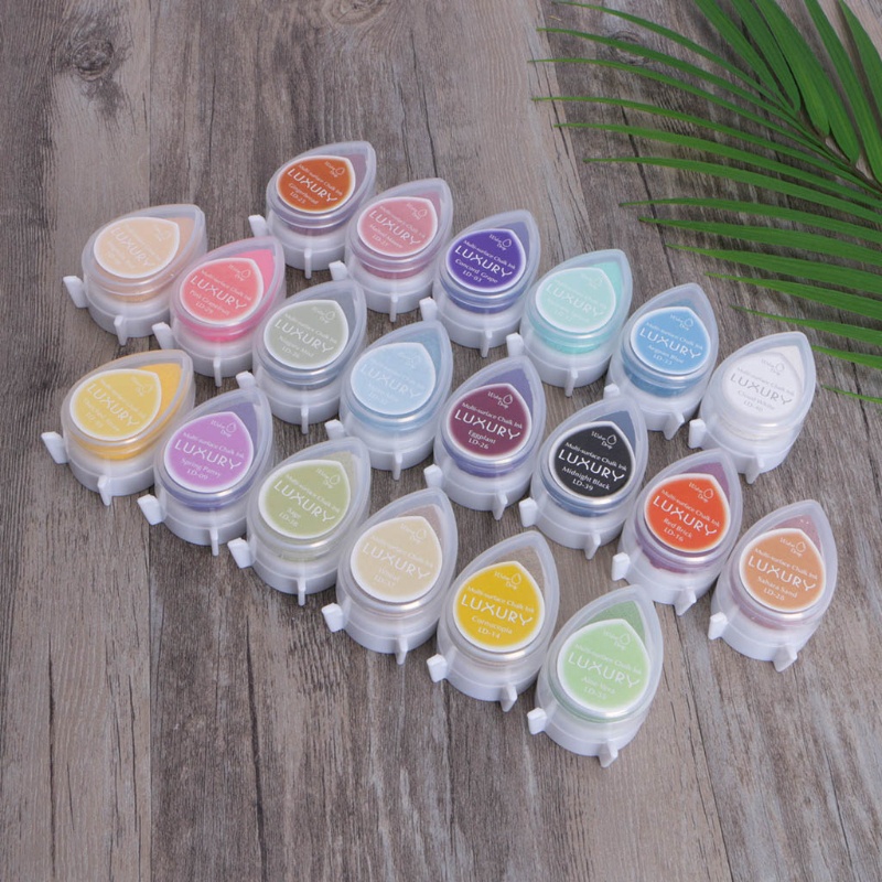 Mực In Dấu Bằng Giấy DIY Nhiều Màu Sắc Mới