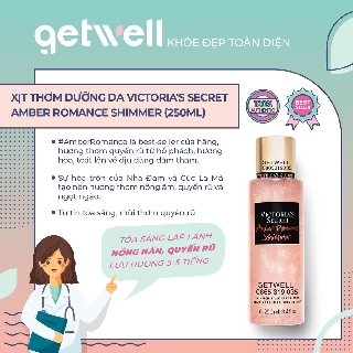 Xịt thơm kim tuyến Victoria's Secret Shimmer Fragrance Mist -Amber Romance (250ml)