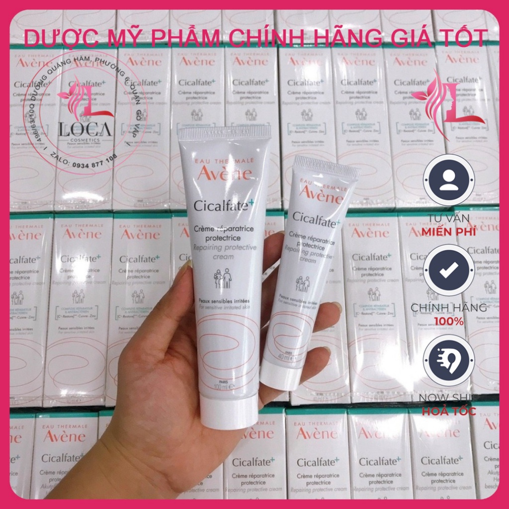 Kem dưỡng phục hồi Evene Cicalfate + làm lành sẹo cấp ẩm cho da Avene Cicalfate Restorative Skin Cream 40ml