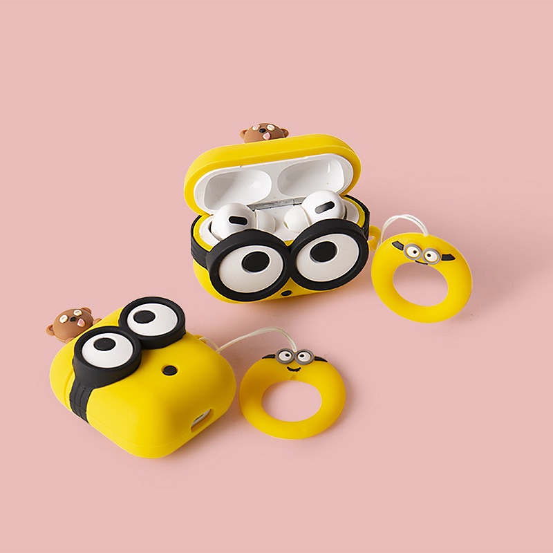 Vỏ Bảo Vệ Hộp Sạc Tai nghe không dây AirPods 1 2 3 4 Pro inPods i12 i12s Pro Bằng Silicon Mềm Họa Tiết Hoạt Hình 3D