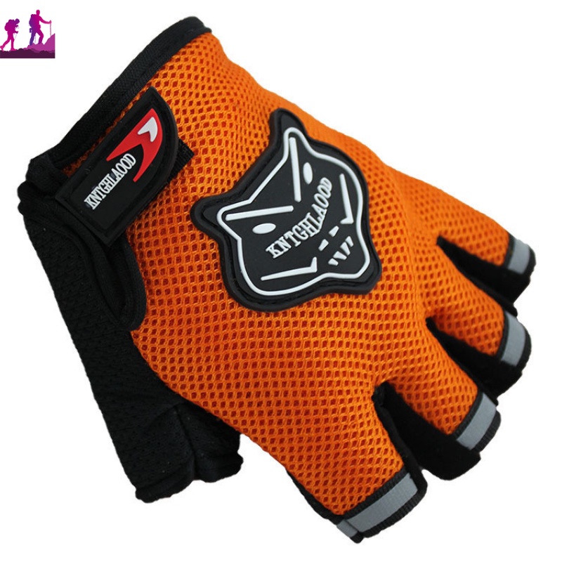 Găng Tay Lưới Thể Thao Hở Ngón Chống Trượt Thoáng Khí Cho Người Lớn Và Trẻ Em