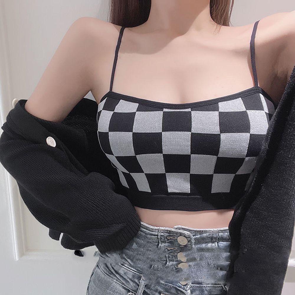 OCEANMAP Áo Lót Cotton Không Đường May Hở Lưng Màu Sắc Trơn Gợi Cảm Cho Nữ