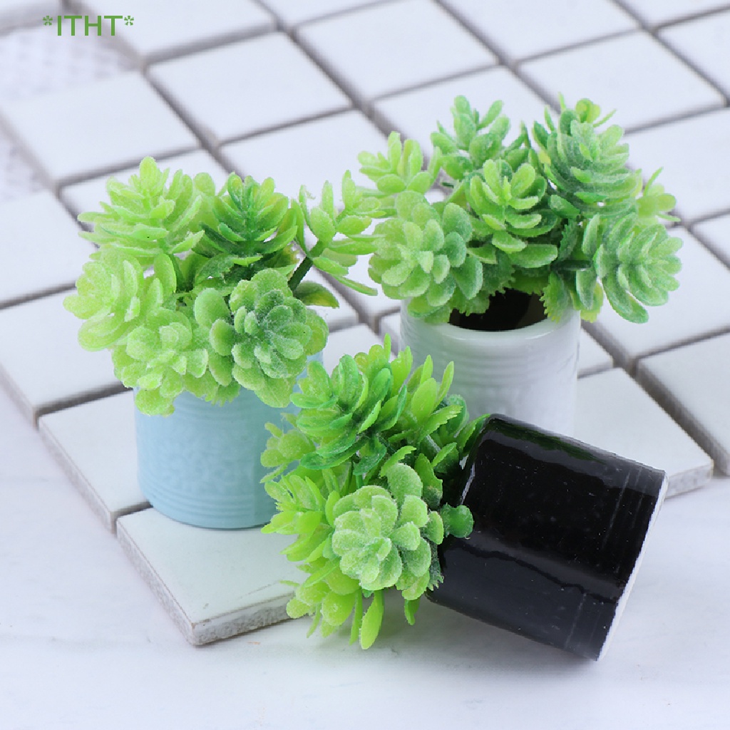 Mô Hình Bình Hoa Giả Bằng Gốm Dùng Trang Trí Nhà Búp Bê Mới