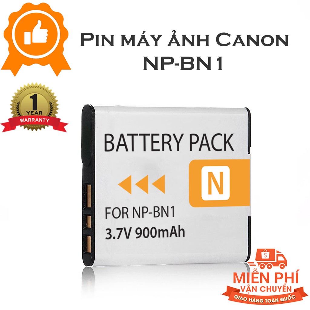 Pin máy ảnh Sony NP-BN1 bảo hành 01 năm dung lượng 900mAh