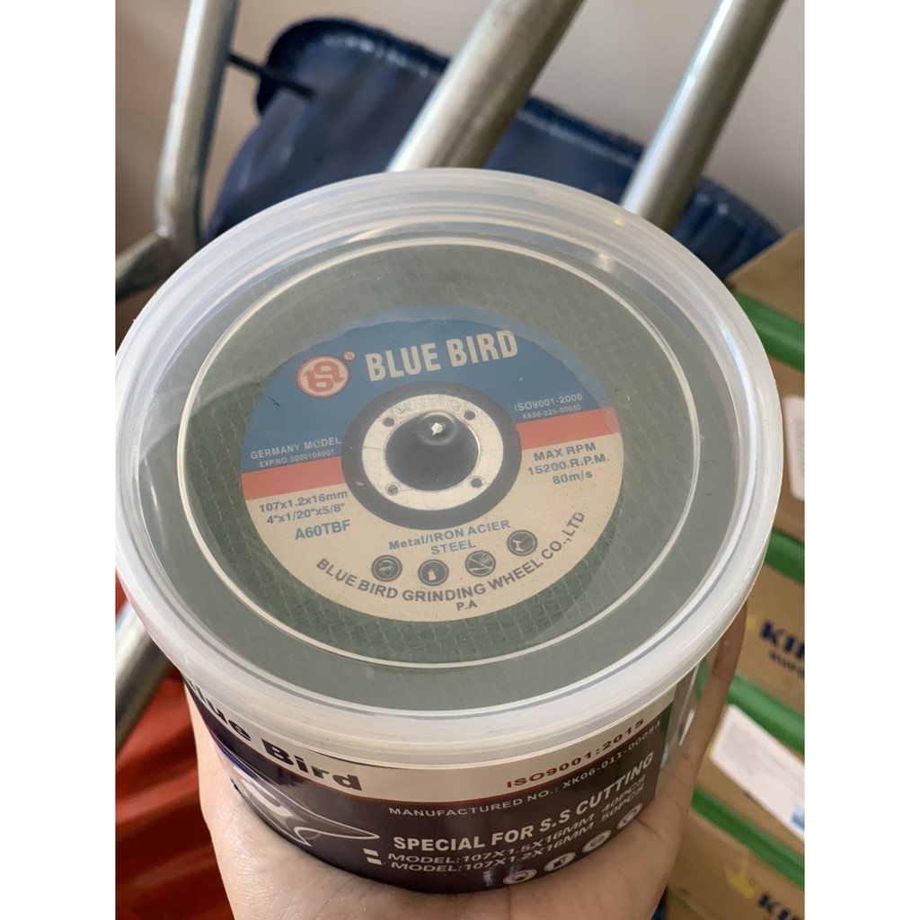 Đá cắt Bluebird Xanh 1 tấc (107mm)