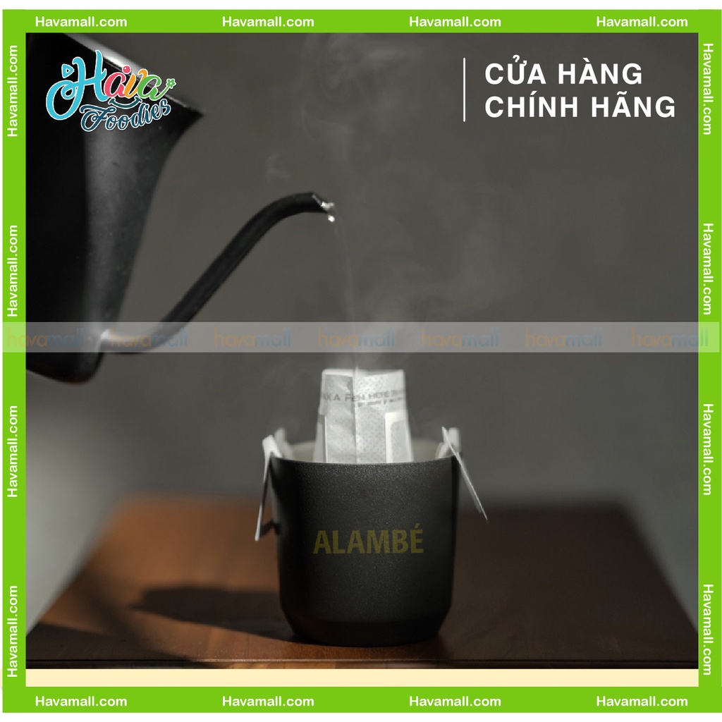 [HÀNG CHÍNH HÃNG] Cà Phê Phin Giấy ALAMBÉ 18 Gói x 10gr