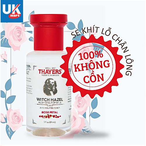 Nước Hoa Hồng Cao Cấp Thayers Witch Hazel Toner Mini 89ML | BigBuy360 - bigbuy360.vn
