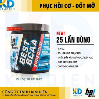 [FREE SHIP] BEST BCAA SHREDDED VÓN phục hồi cơ và đốt mỡ nhanh chóng 25 lần dùng BPI SPORTS