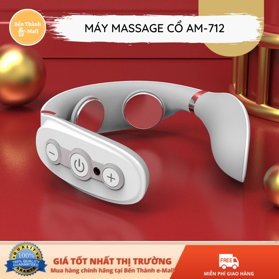 [Mã COSDAY giảm 8% đơn 150K] ✈️ [Freeship] Máy Massage Cổ AM-1704 [Tặng kèm combo 02 tấm xung điện ngoài &amp; dây]