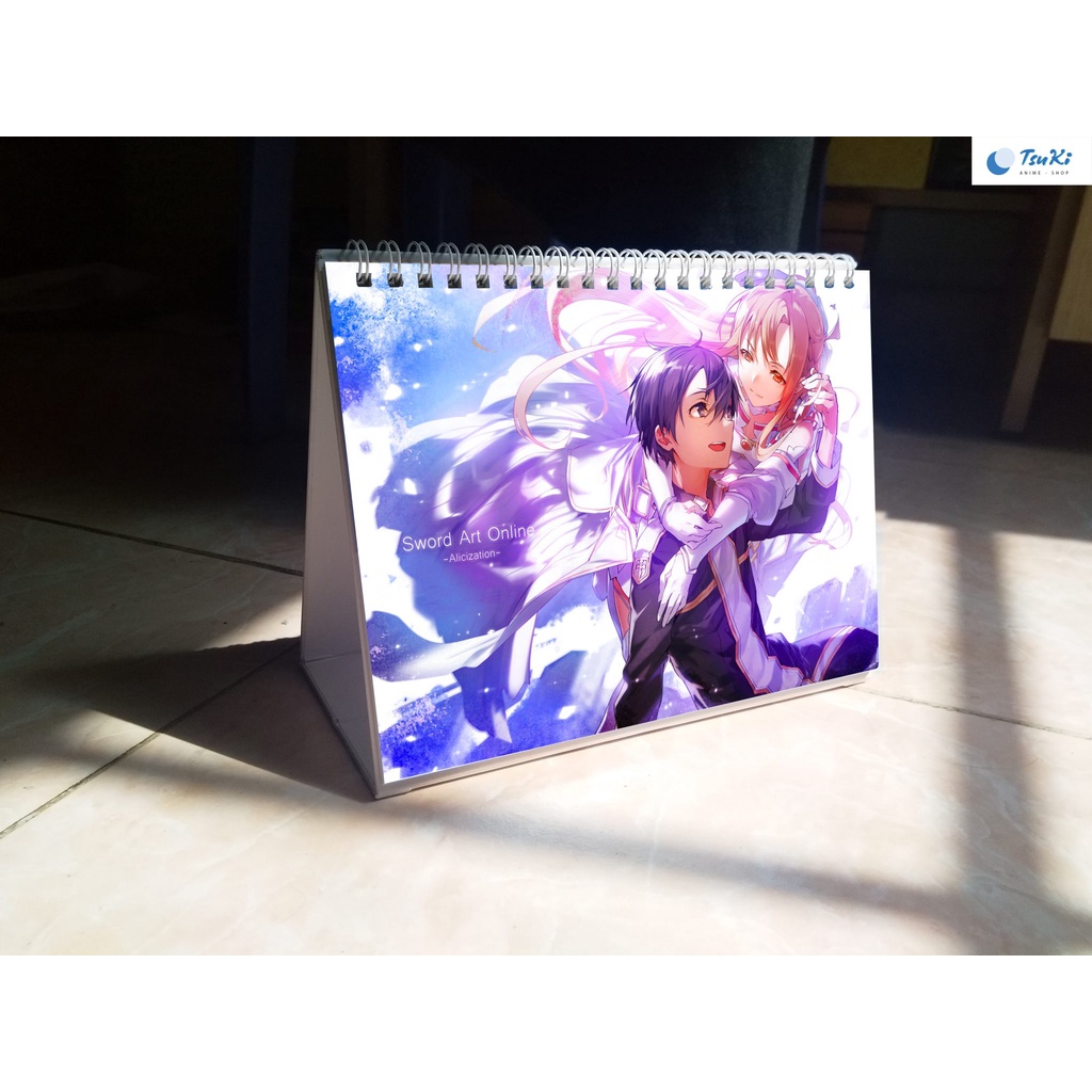 Lịch để bàn Sword Art Online Đao kiếm thần vực 2022