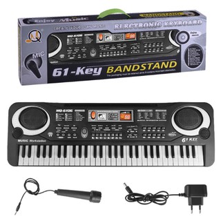 Đàn Piano 61 phím chức năng, kèm micro cho bé
