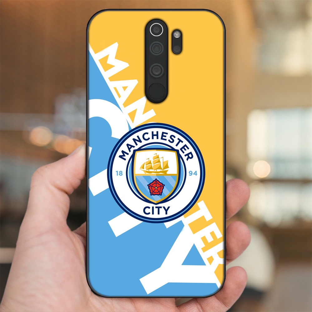 Ốp lưng Xiaomi Redmi Note 8 Pro viền đen in hình Manchester City MC