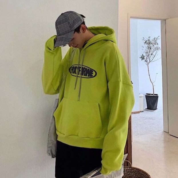 Áo Hoodie Dáng Rộng In Họa Tiết Đơn Giản Thời Trang Cho Nam Giới